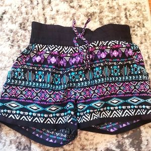 Patterned Athletic Kids Shorts
